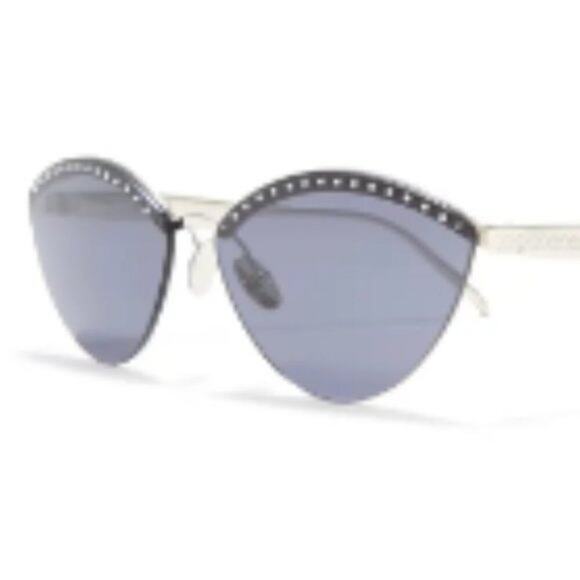 ALAÏA 61mm Cat Eye Sunglasses silver blue